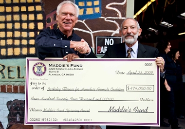 Rich Presenting Berkeley with Check